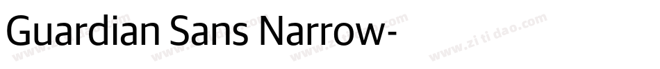 Guardian Sans Narrow字体转换
